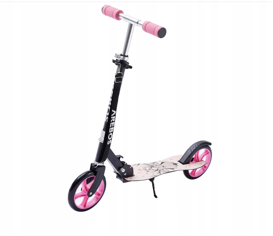 Hulajnoga składana Arebos Ar-he-tsp różowo-czarna sw309