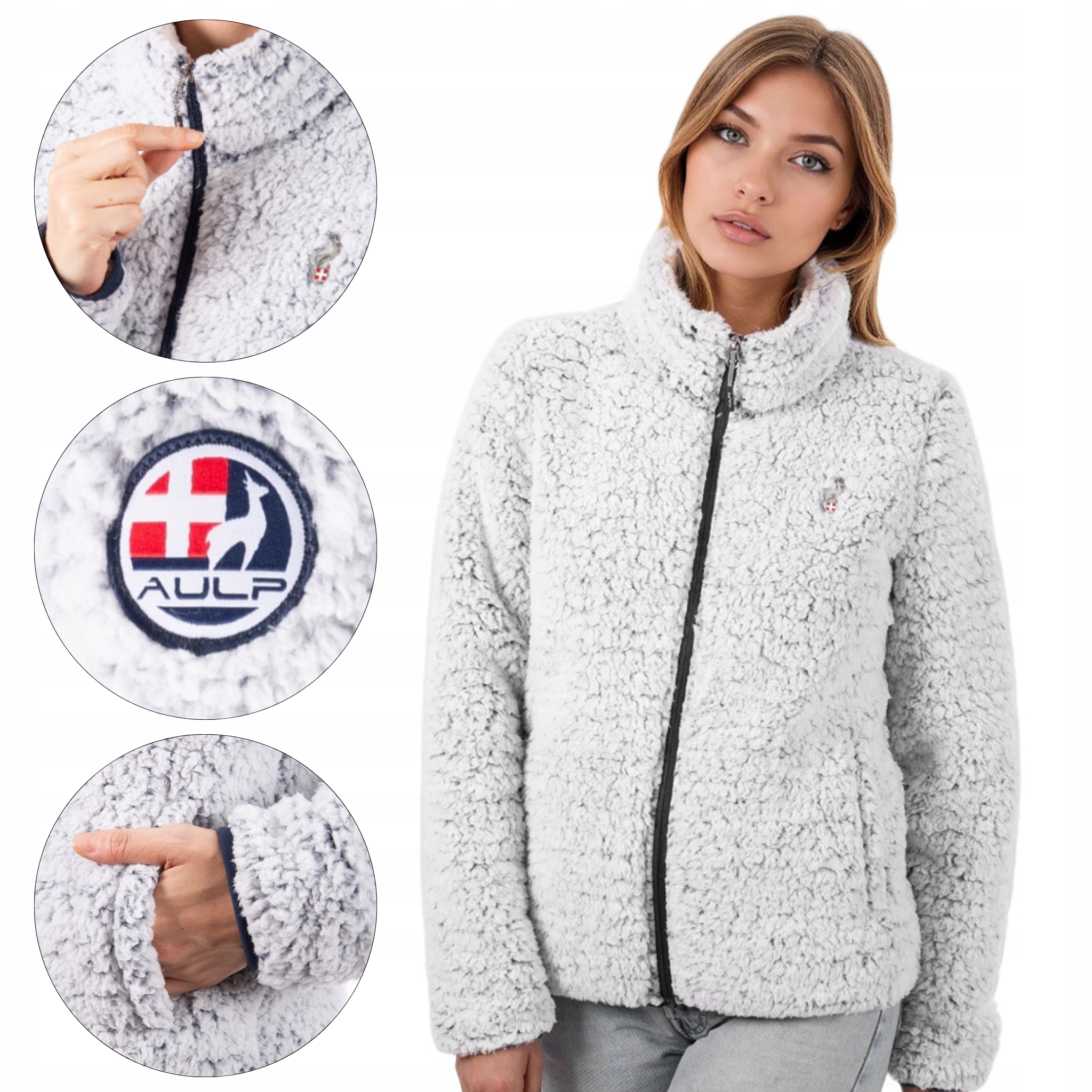 Polar damski Aulp Cairo termiczny miękki rozpinany 2 kieszenie L