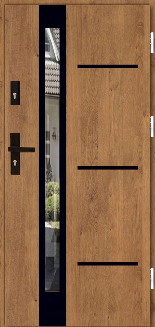 DRZWI ZEWNETRZNE INOX4 ZD3 BLACK 72MM UD=1,1 Kod producenta INOX 4ZD3 BLACK 72MM TERM OŚC
