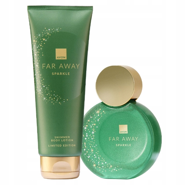 Avon Sada 2 Kosmetických Přípravků Far Away Sparkle Parfémovaná Voda Balzám