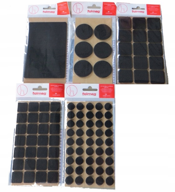 

Zestaw Filc Pod Meble Podkładki Filcowe czarne 95