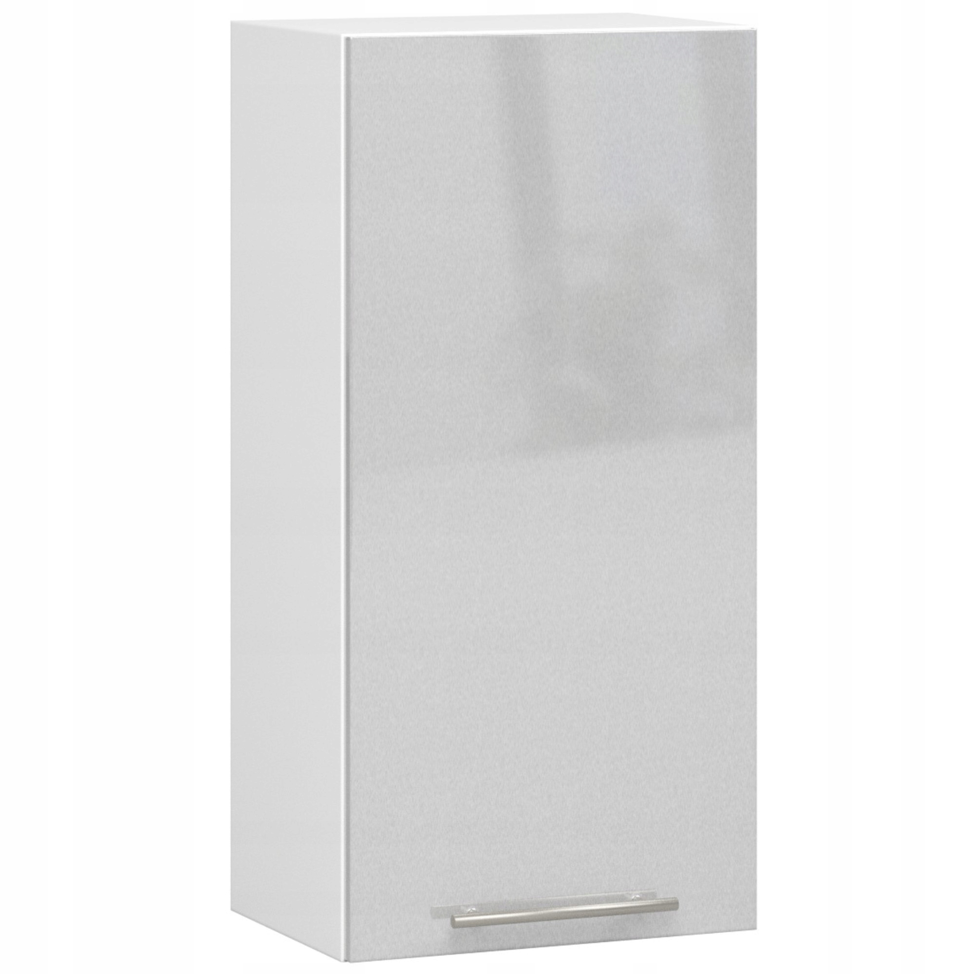 Závesná Kuchynská Skrinka Olivia W 40 cm Biela-metalik Lesk H720 Akd