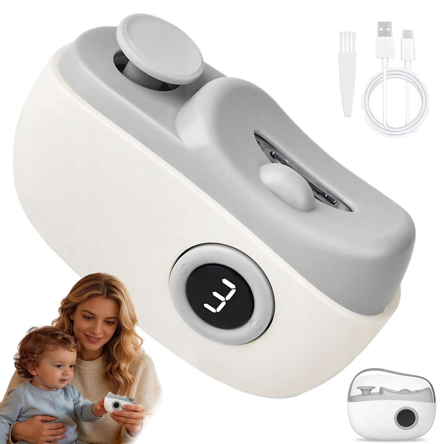 Moderní Elektrická Led Kleštička Na Nehty Se 3 Úrovněmi Rychlosti