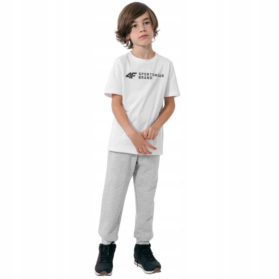 SPODNIE CHŁOPIĘCE 4F DZIECIĘCE SPORTOWE DRESOWE Kod producenta JSPMD001-27M-158-Z22