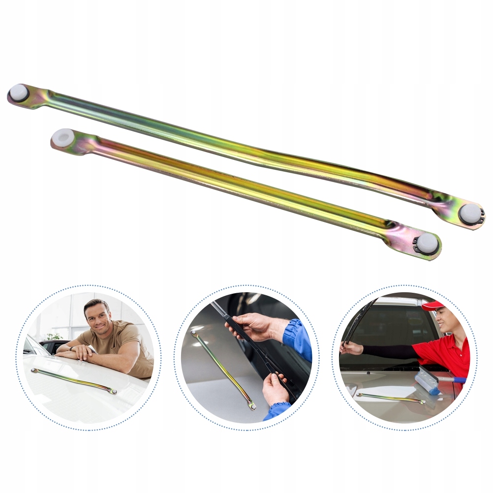 Universalios nerūdijančio plieno valytuvų mechanizmo traukės, 2 vnt., 51 cm