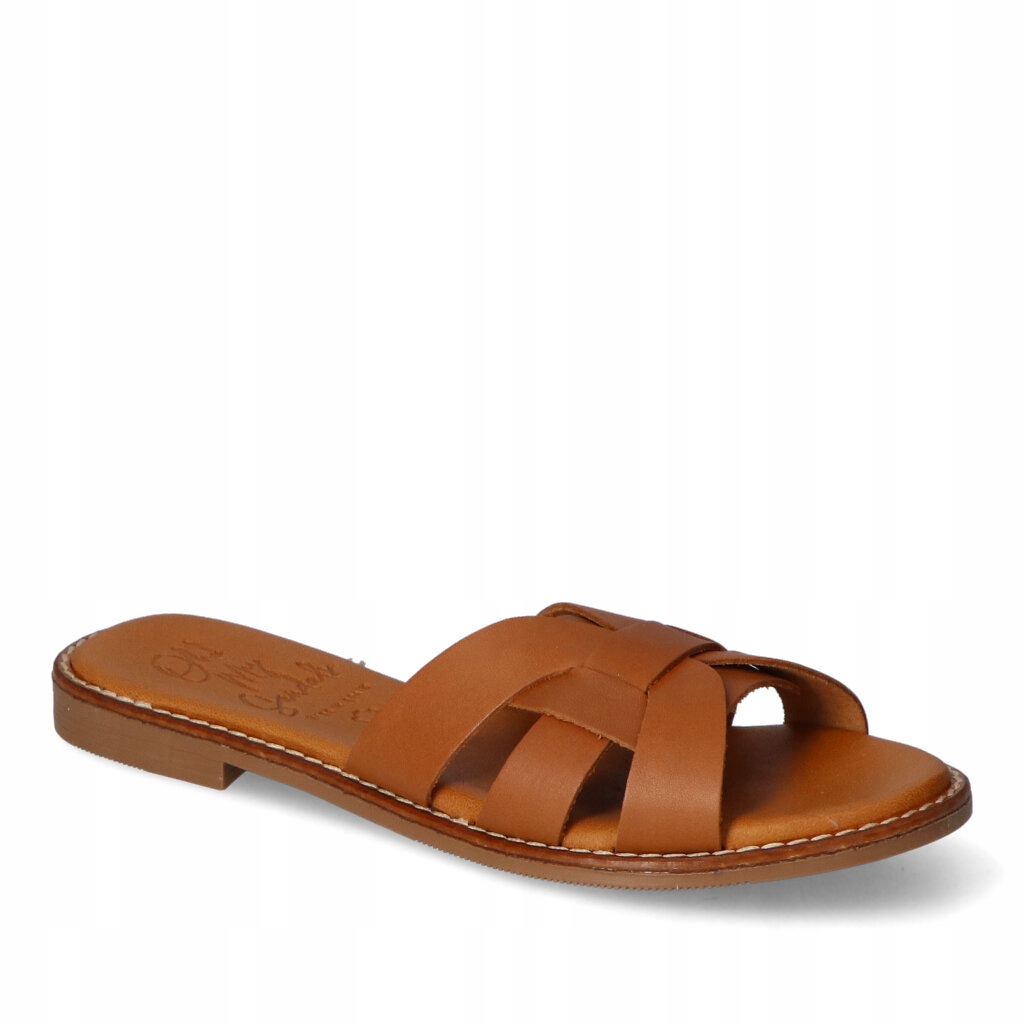Nazouváky Oh my Sandals Hnědé Lico Kožené 37