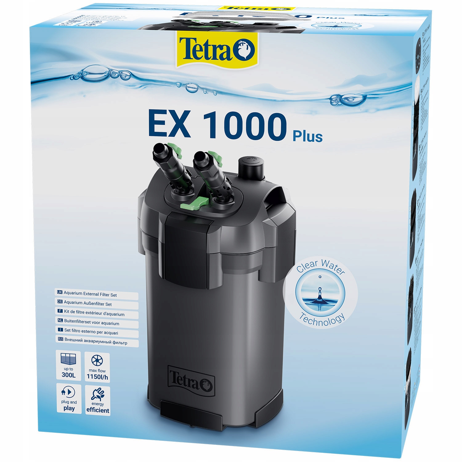 Tetra Ex 1000 Plus vnější kelímkový filtr pro akvárium 300 L náplně
