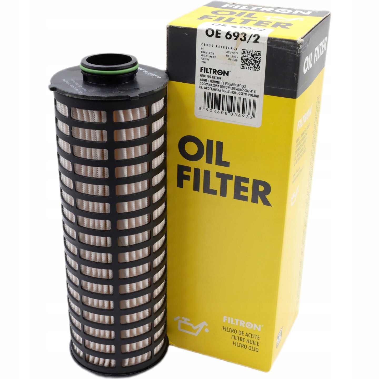 693/2 - Масляный фильтр Filtron OE693/2