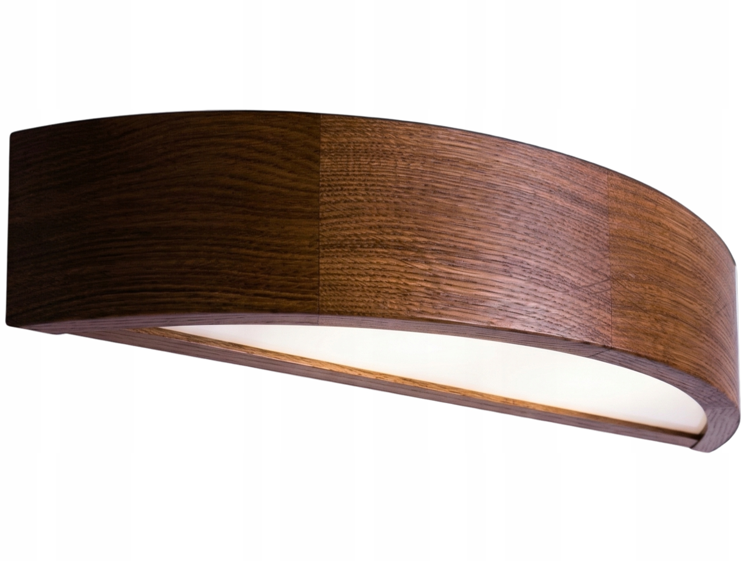 Kinkiet ścienny drewno Leja Ciemny Dąb do salonu kuchni łazienki Stylowa