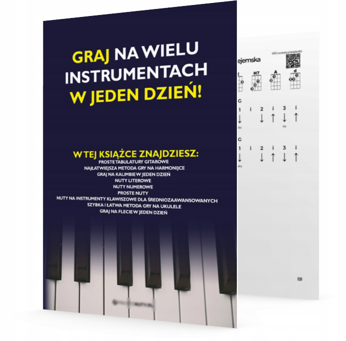 NAUKA GRY NA INSTRUMENTACH, KALIMBA, PIANINO, GITARA, UKULELE (PDF)