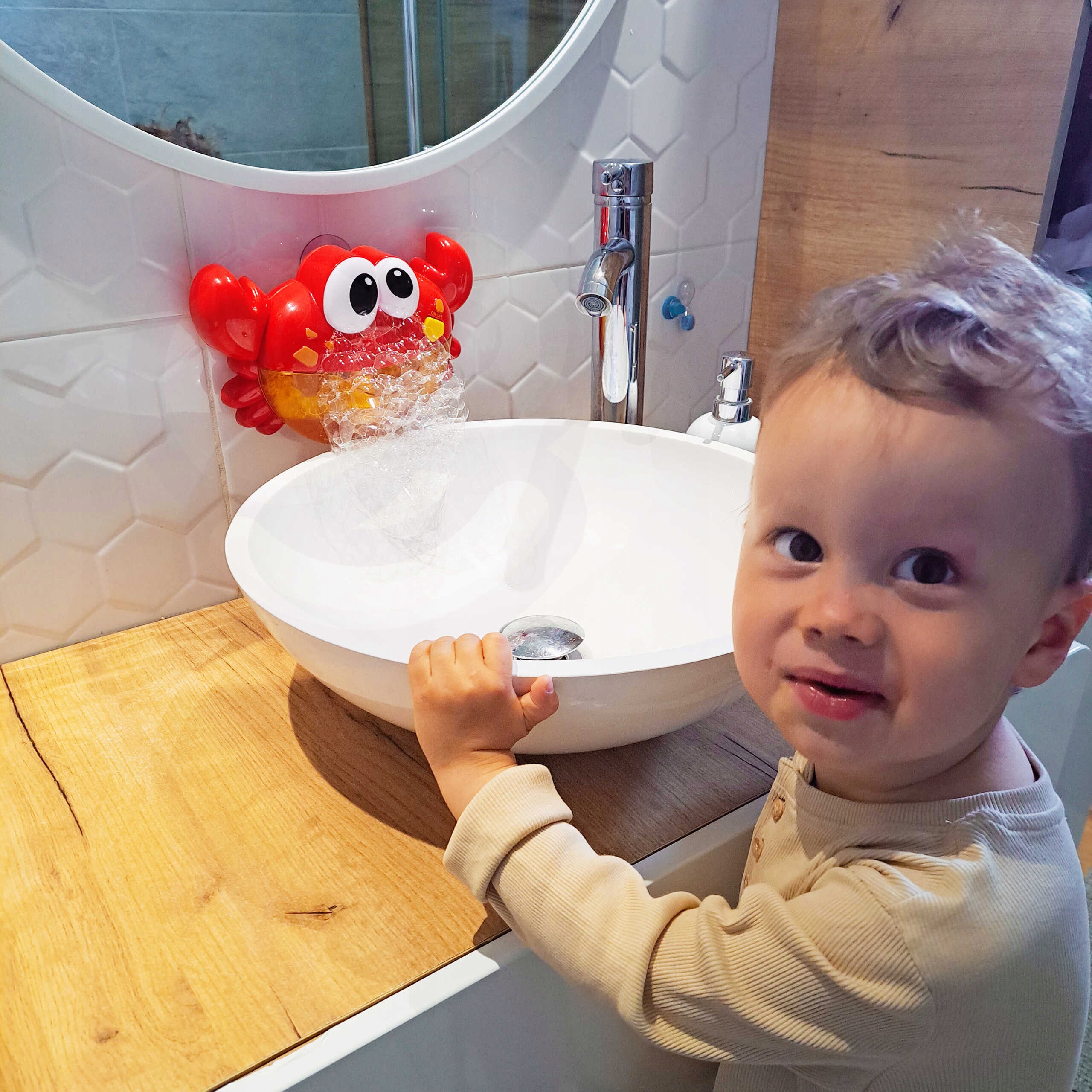 Zabawka do Kąpieli Krab do Robienia Piany z Melodią WOOPIE BABY mycie rąk Kod producenta ZA2sd