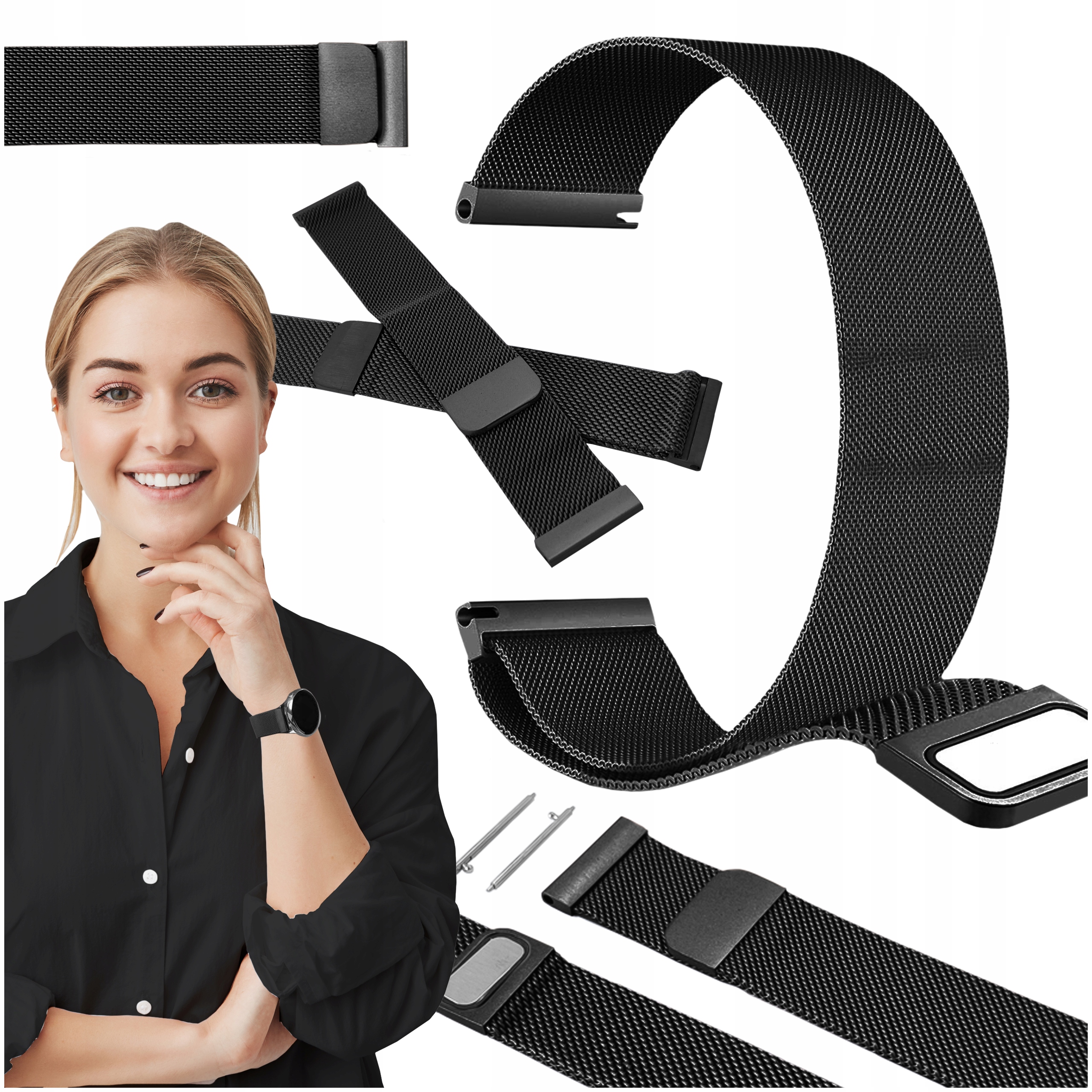 20mm Strap For Garmin Vivoactive 3/3 Music/Venu/Venu 2 Plus/sq/sq 2/ Forerunner 245/645/55, Soft Silicone Watch Band Replacement For Garmin Vivomove HR (Gray - View #11