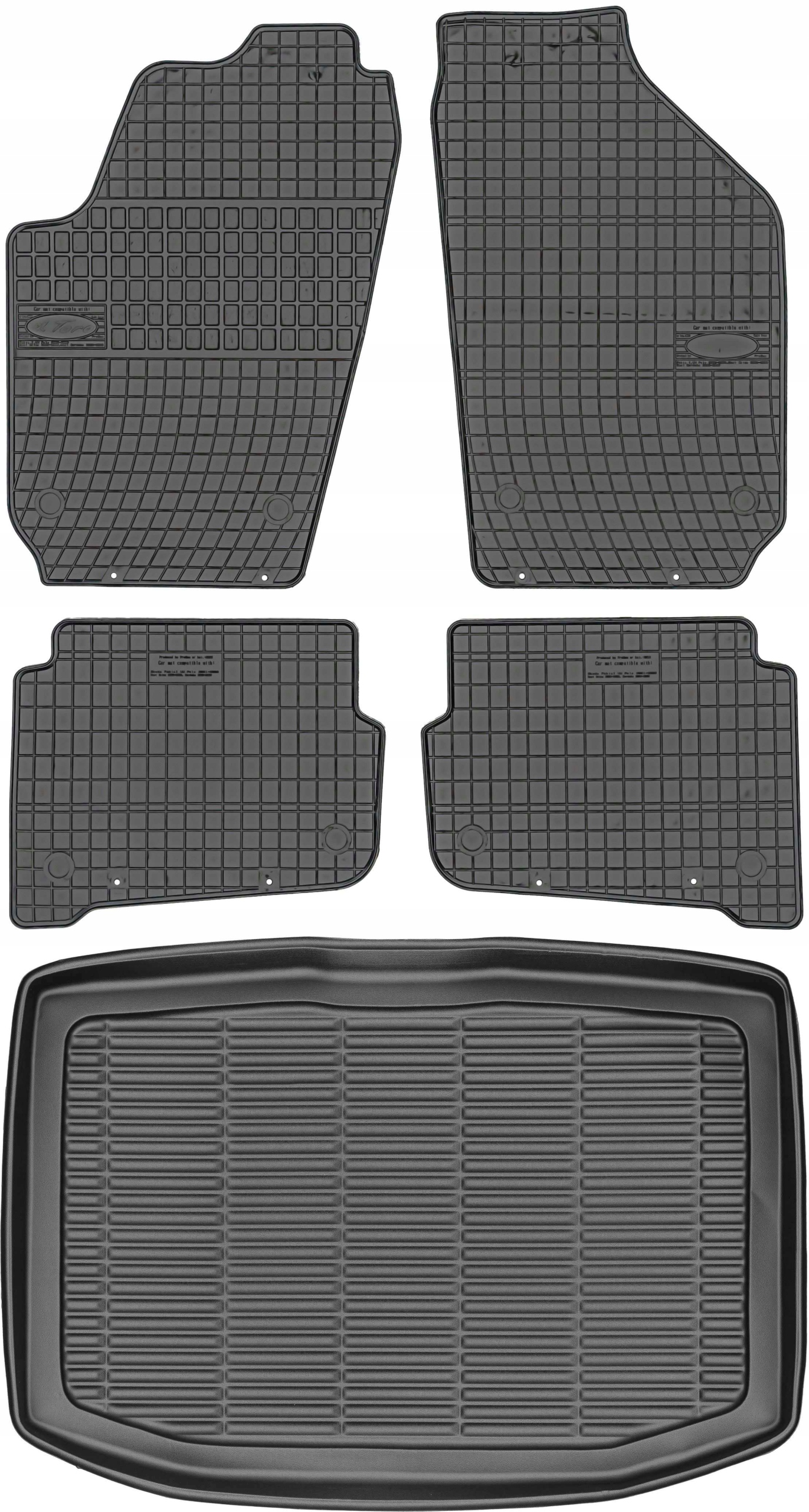 Škoda Fabia I Hb 1999-2008 Gumové rohože rohož