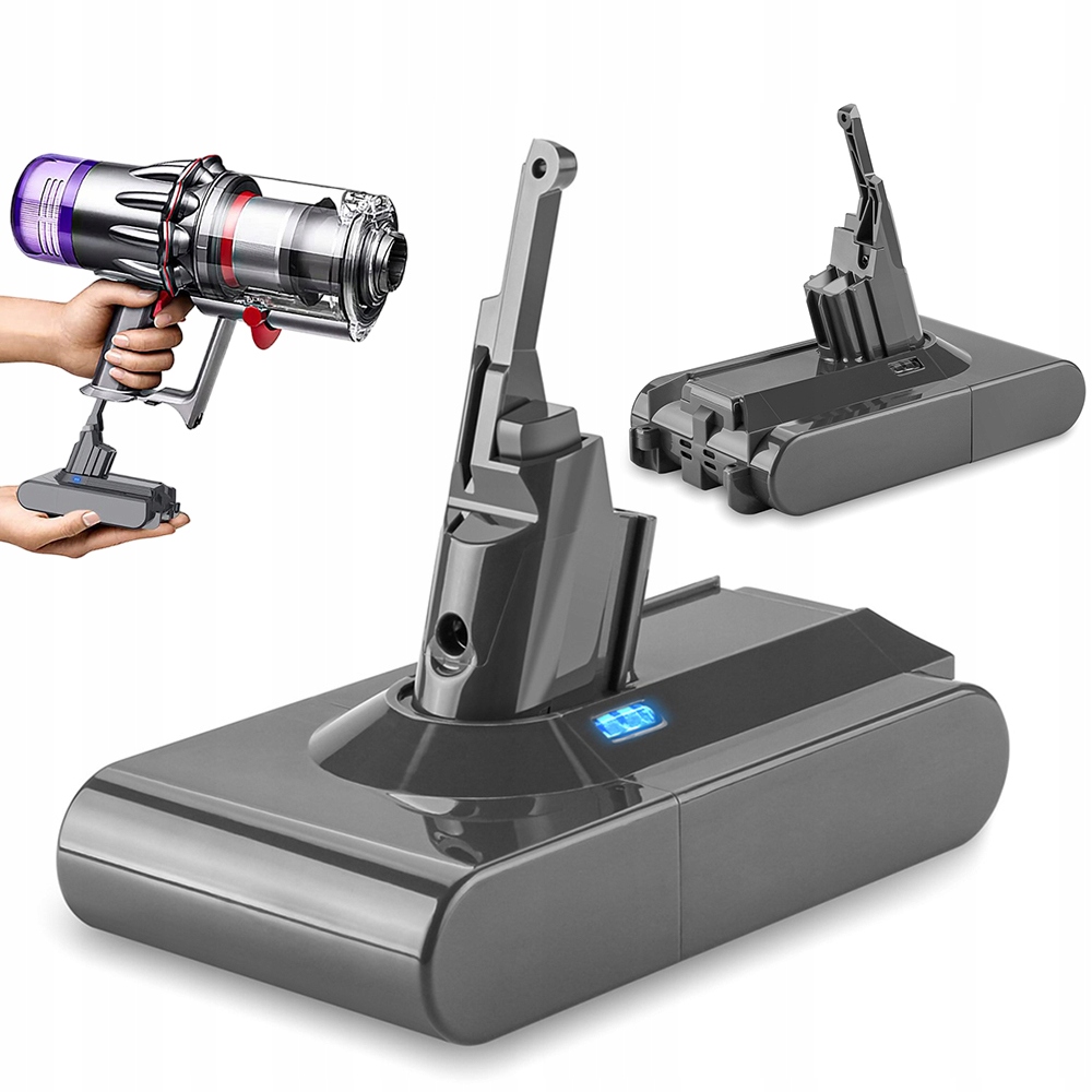 Baterie pro Dyson V8 21.6V 4600 mAh Dlouhá doba provozu Zabezpečení čipu