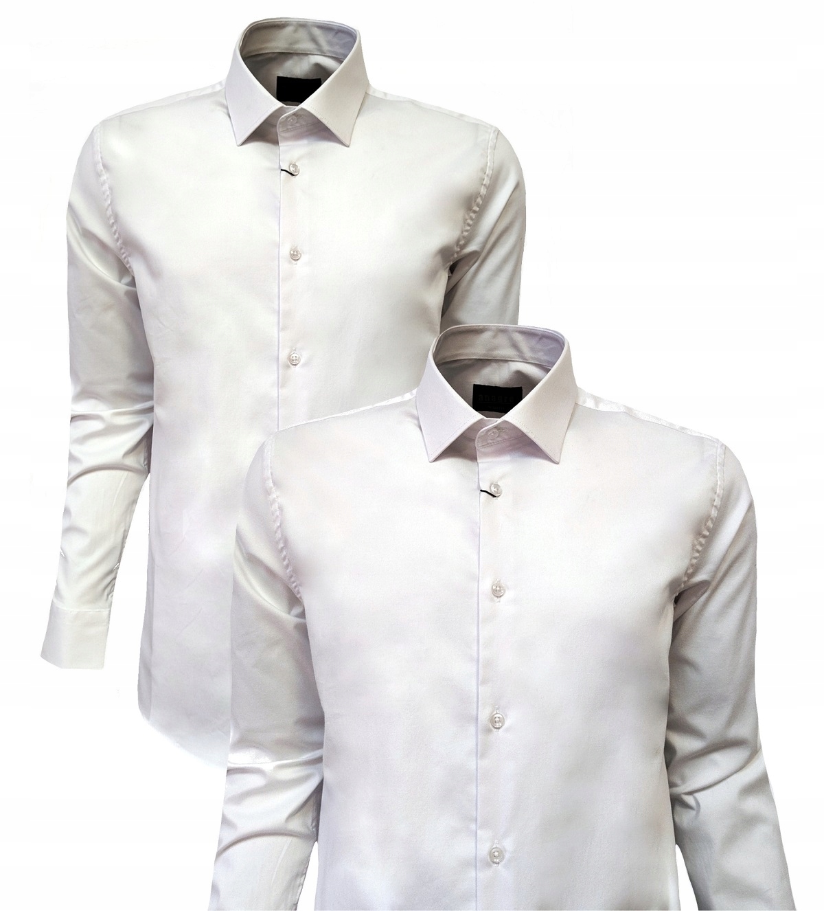 Pánská Návštěvnická Košile 97% Bavlna Bílá Hladká M