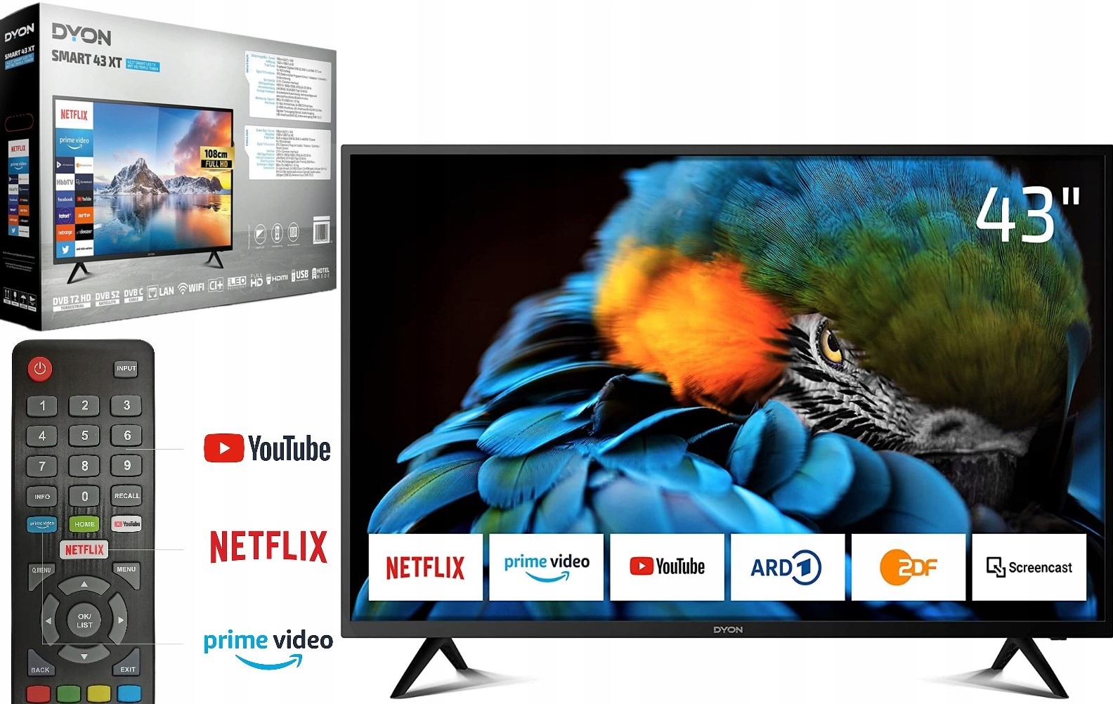 

Telewizor Led Dyon 43 Cale Full Hd Smart Tv czarny