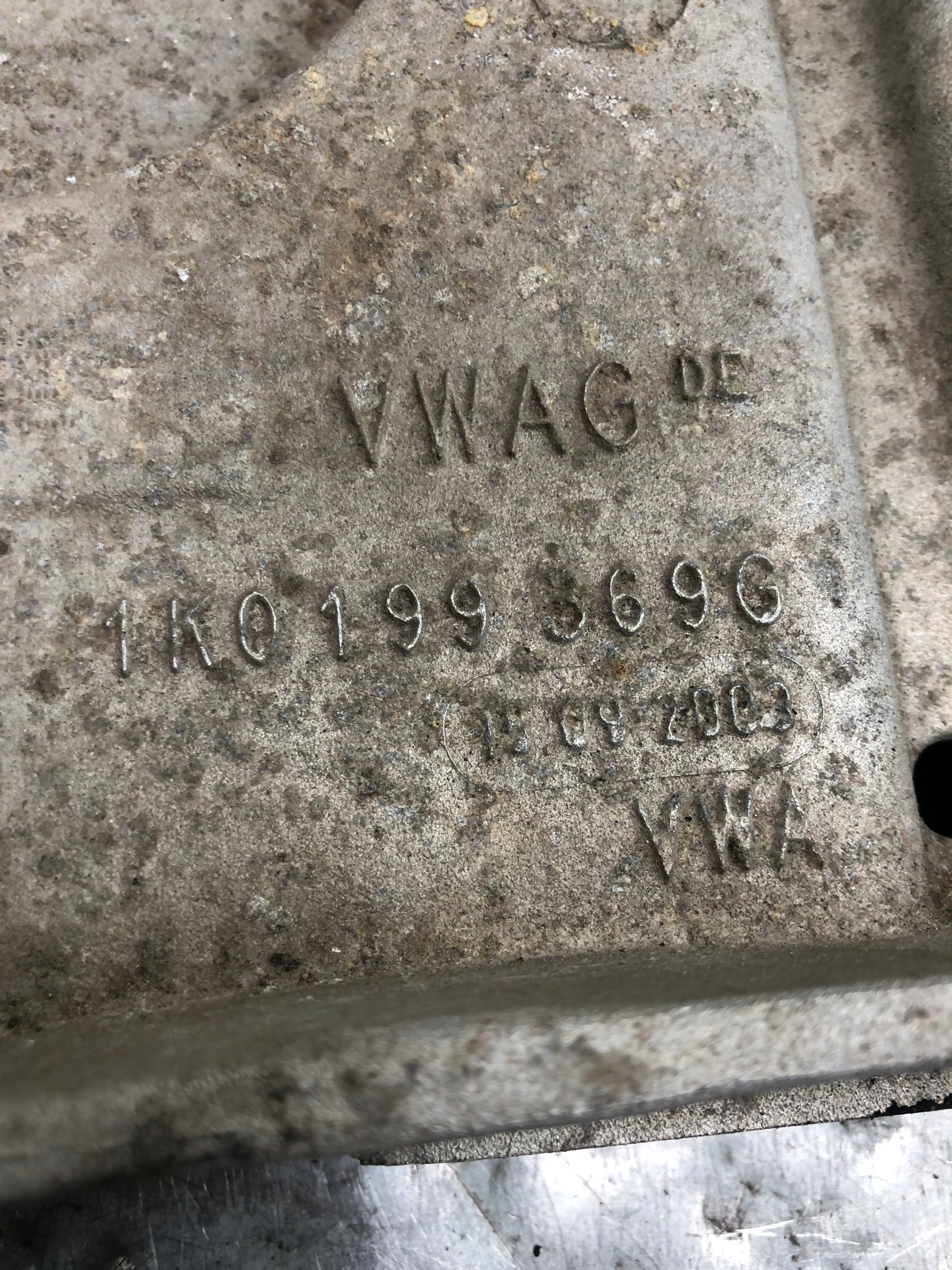 subframe axle beam front VW AUDI 1K0199369G