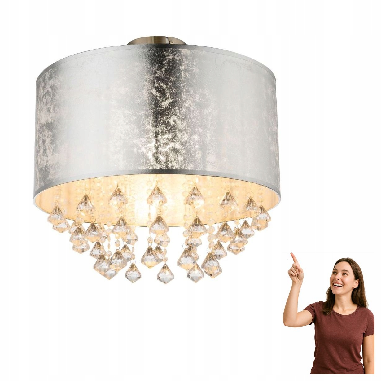 Stropná lampa Amy I 15188D3 Globo