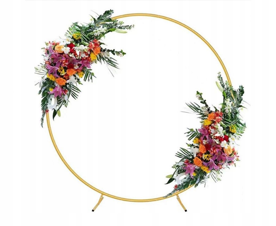 Rám Na Balóny Kulatý Zlatý 150 cm Balónová Dekorace Svatba Svatební Hostina