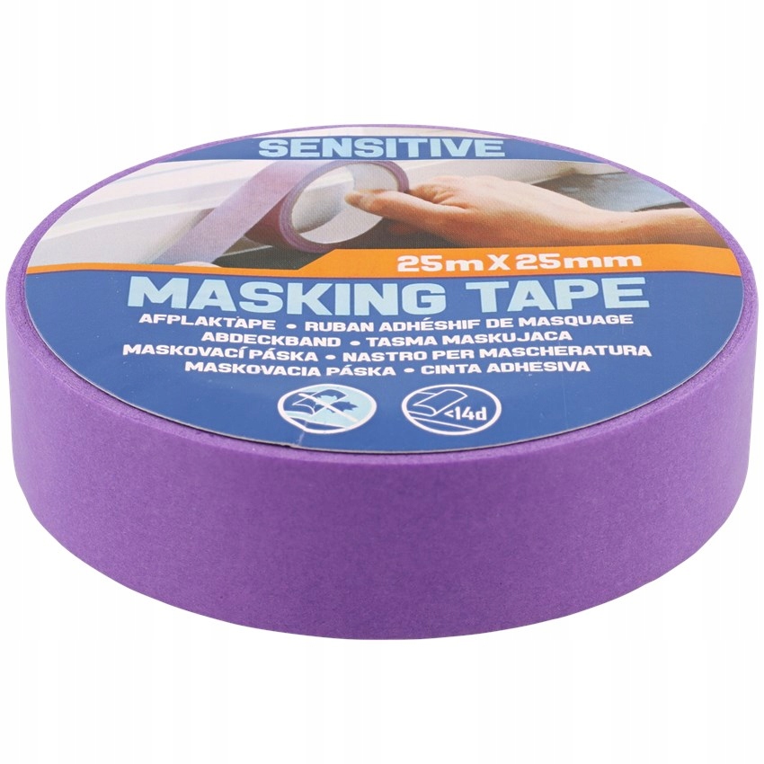

Taśma maskująca Delikatne powierzchnie 25 mm