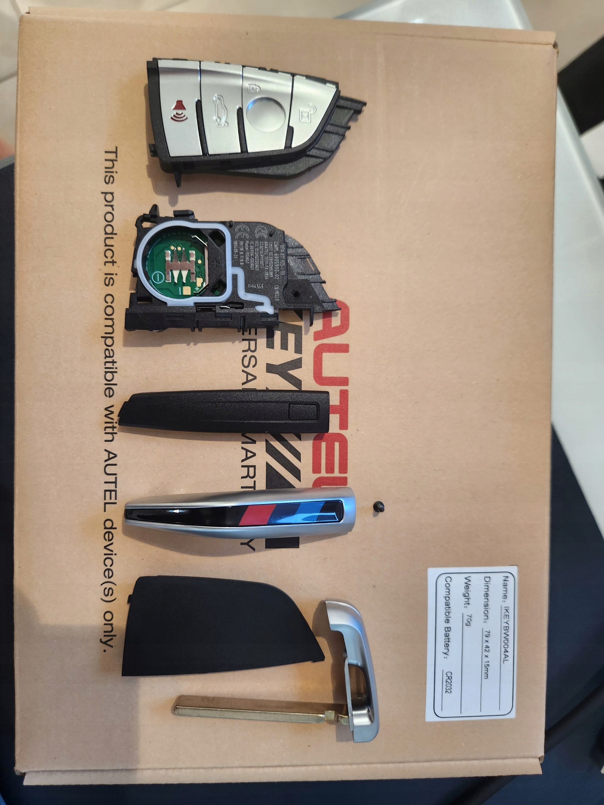 KLUCZ KLUCZYK PILOT PROGRAMOWALNY BMW FEM EWS5/CAS4/4+ 868MHz AUTEL Kod producenta IKEYBW004AL