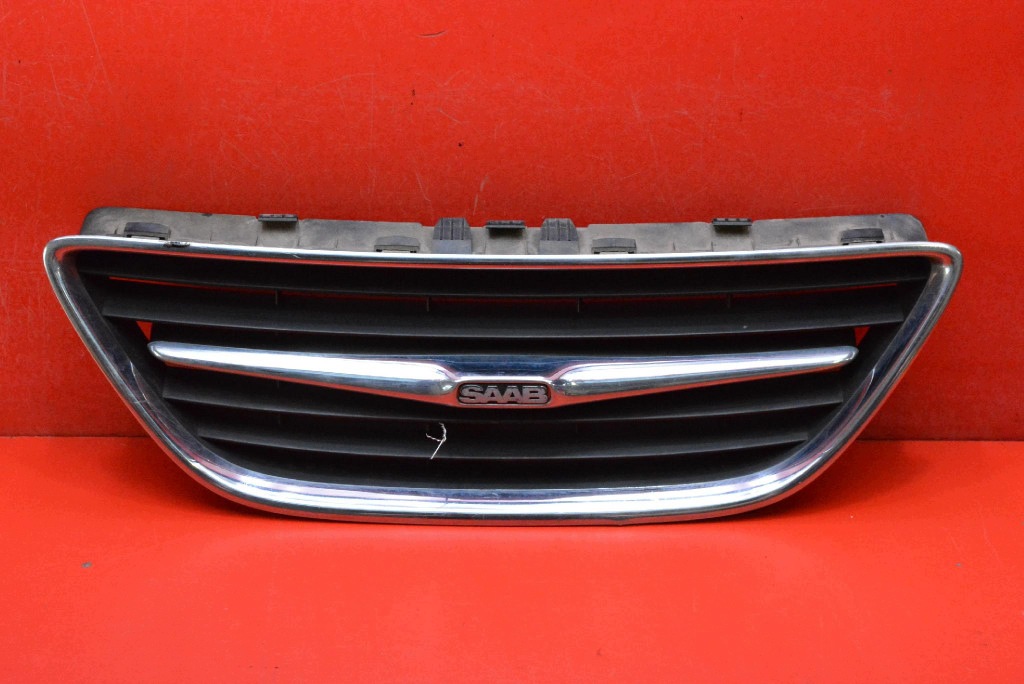 front PREKLADgrill central black CHROM 12787225 SAAB 9-3 2 II 02-07