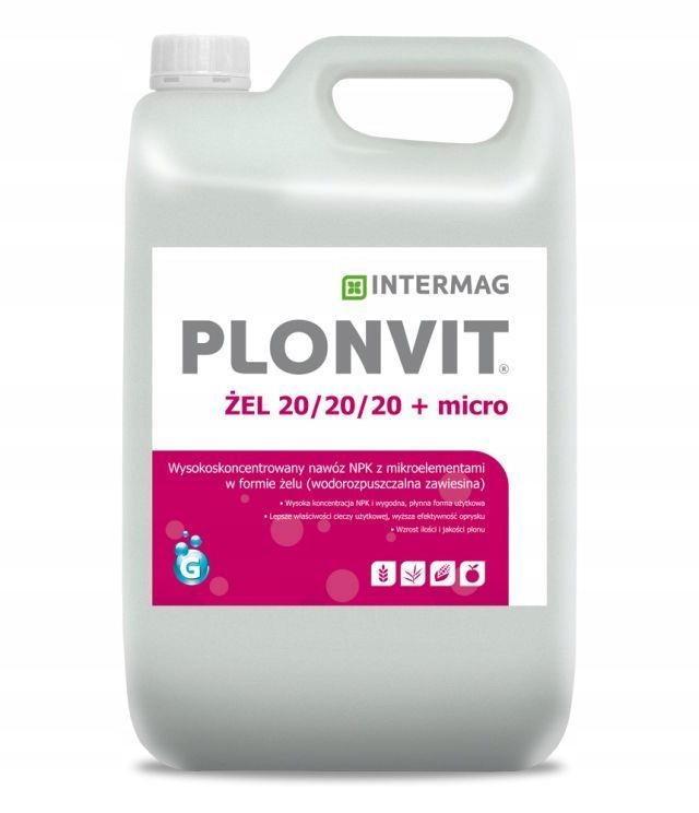 

Plonvit żel 20/20/20 5L wiosenny zboża rośliny