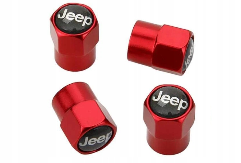 

Nakrętki na wentyle wentylki Jeep czerwone Tuning