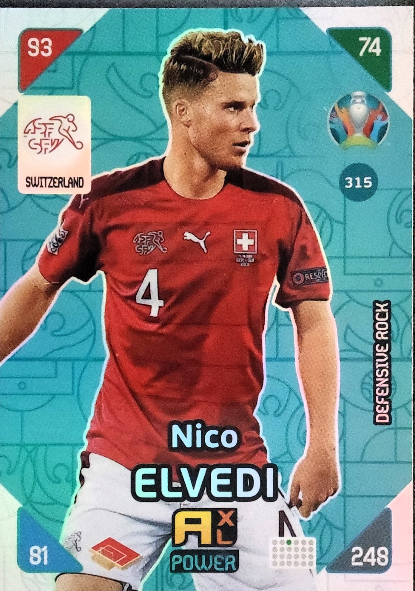 Panini Euro 2020 Kick Off 2021 Defensive Rock 315 Nico Elvedi Szwajcaria