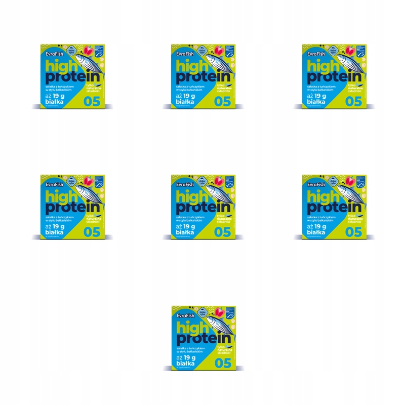 Evrafish Proteinový salát s tuňákem v balkánském stylu 160 g X7