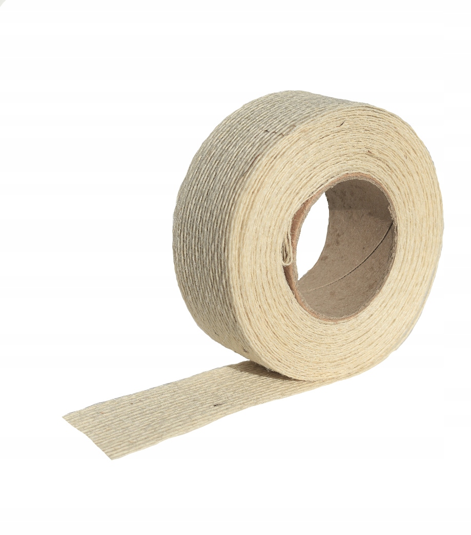 WSTĄŻKA JUTOWA 4CM BIAŁA 9MB