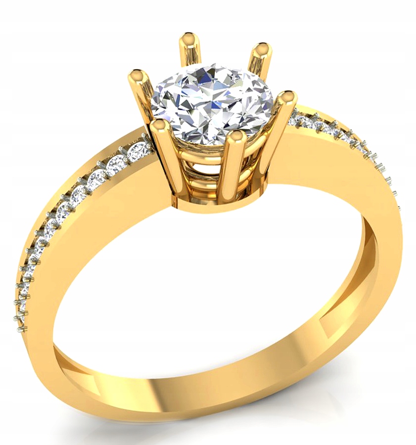 Nádherný Zlatý Prstýnek 585, Široký