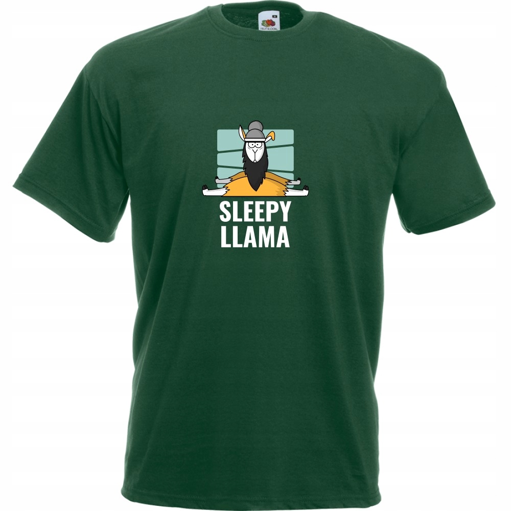 

Koszulka sleepy llama lama S butelkowa