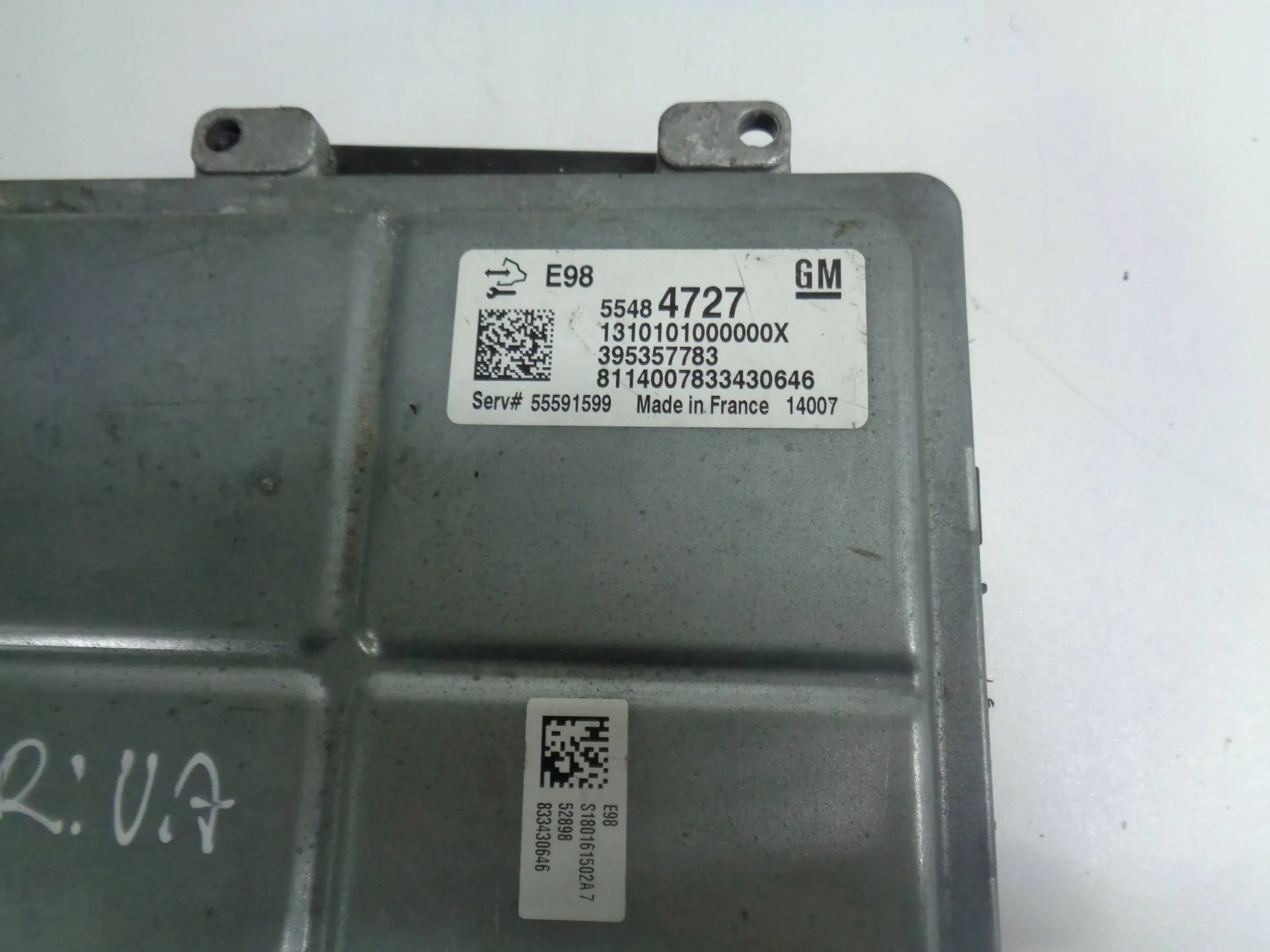 OPEL MERIVA B ASTRA J 1.6 CDTI COMPUTER CONTROL UNIT OF THE ENGINE 55591599