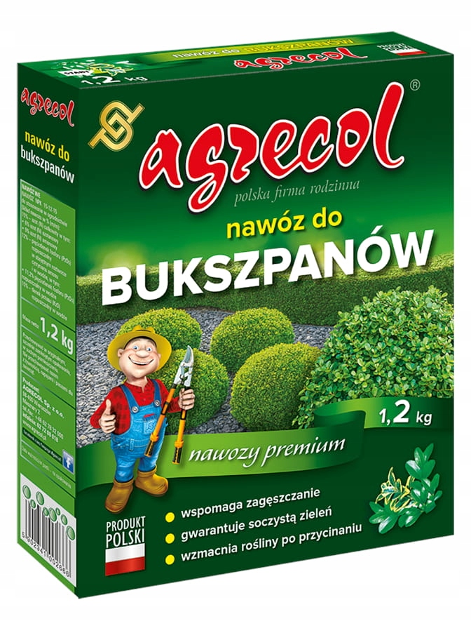 

Nawóz Do Bukszpanów Agrecol 1,2 Kg