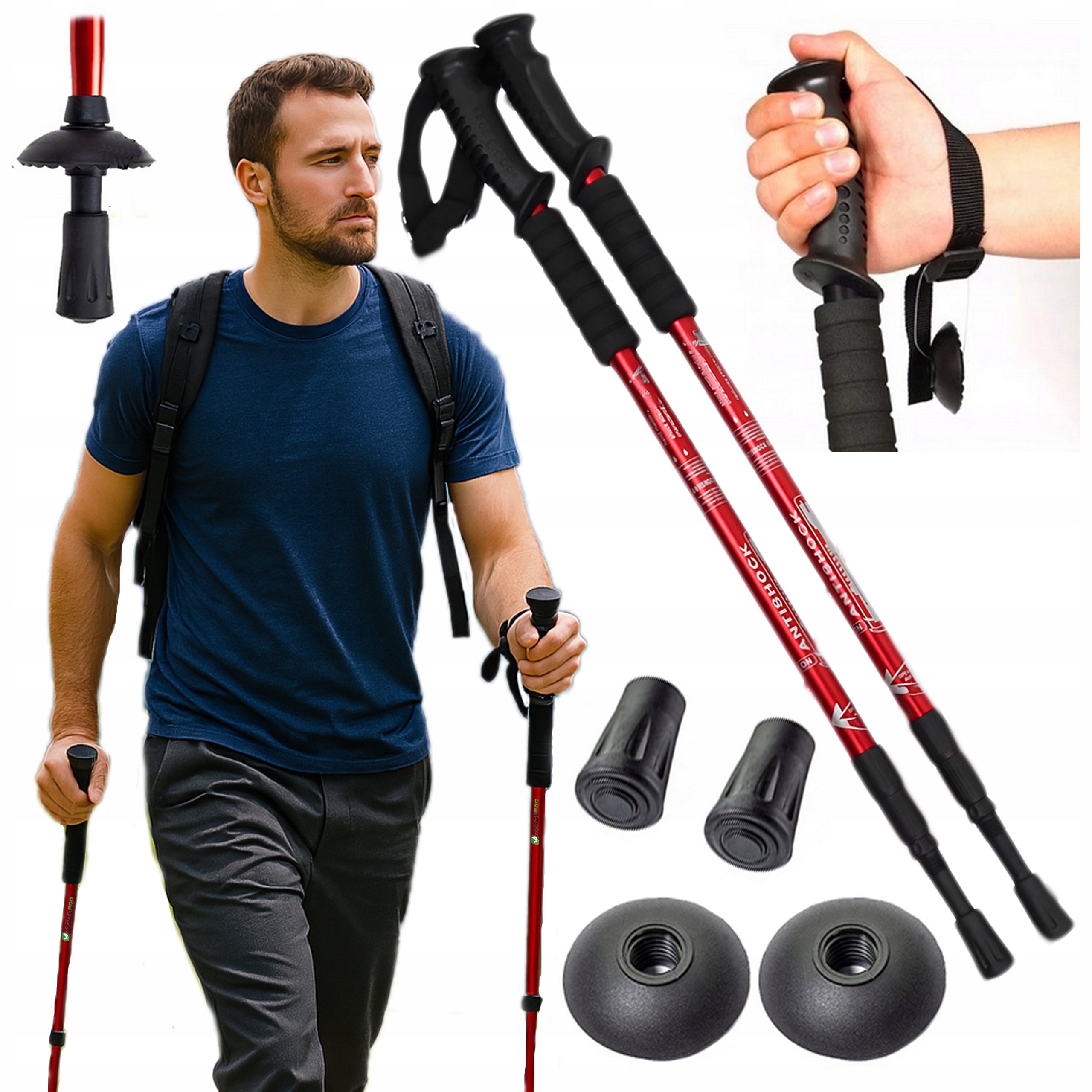 Kijki Do Nordic Walking Kije Do Chodzenia Po Grórach Regulowane Trekkingowe