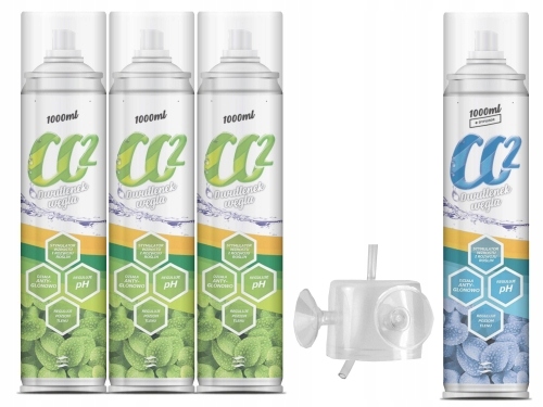 

Plantis Butle CO2 1000ml 4szt Dyfuzor CO2+ Wężyk