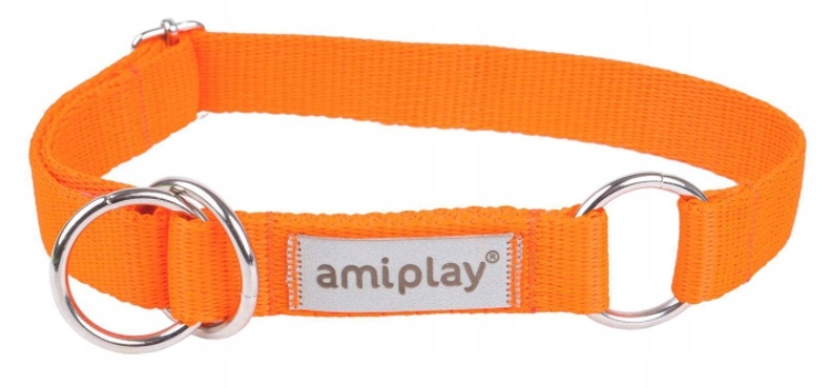 

AmiPlay Obroża półzaciskowa Samba Pomarańczowa XL