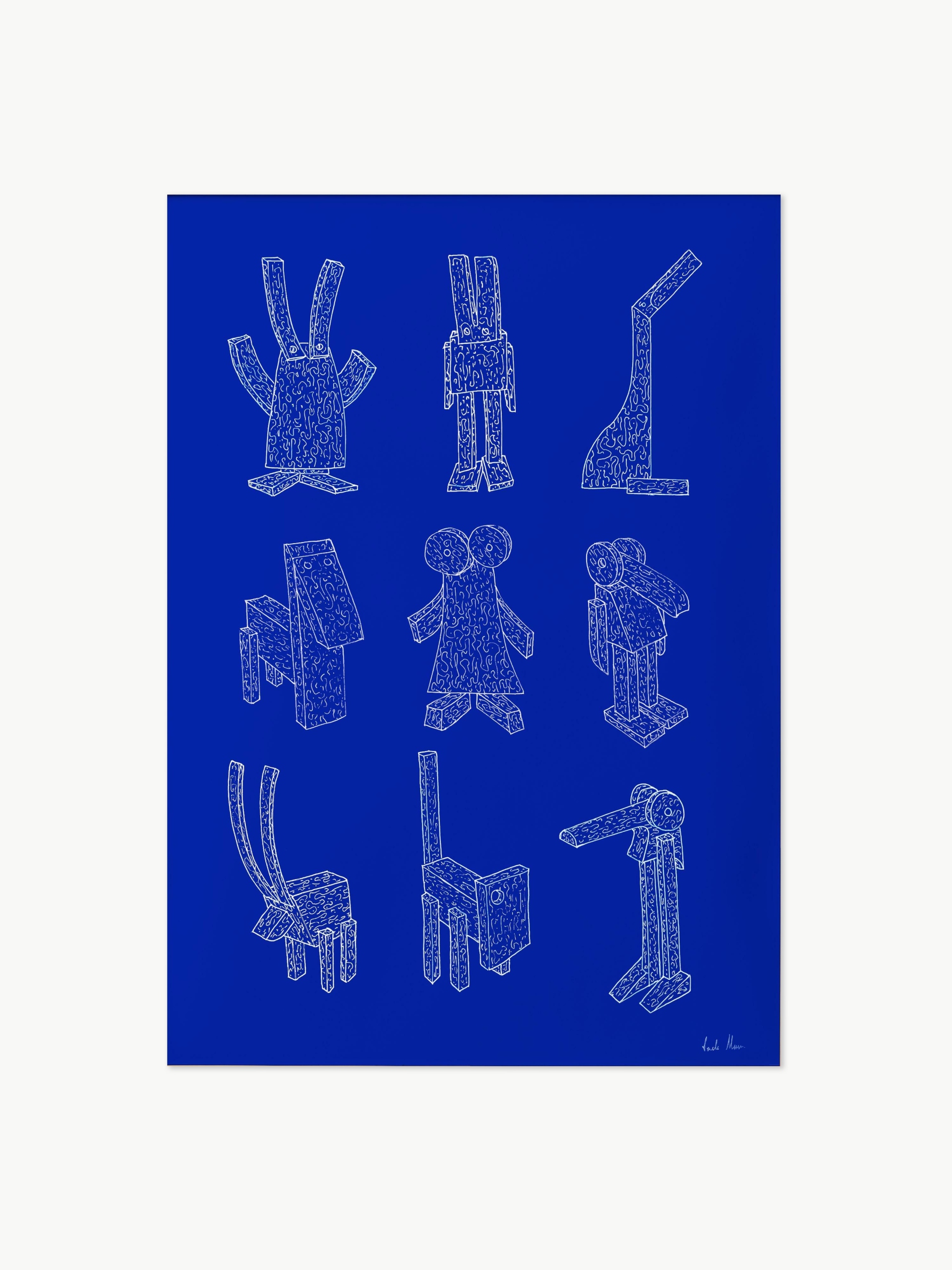 Paper Collective Plakat z wyciętymi zwierzętami B 100 x H 140 cm