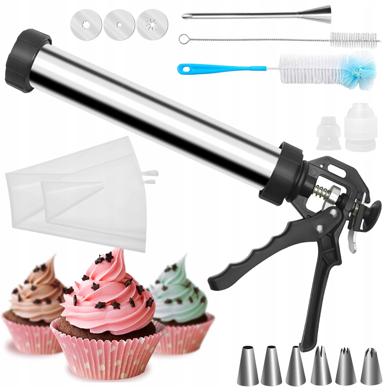 Dekorátor Stříkačka Lis Na Dortové Dorty Plnicí Krémy Diy