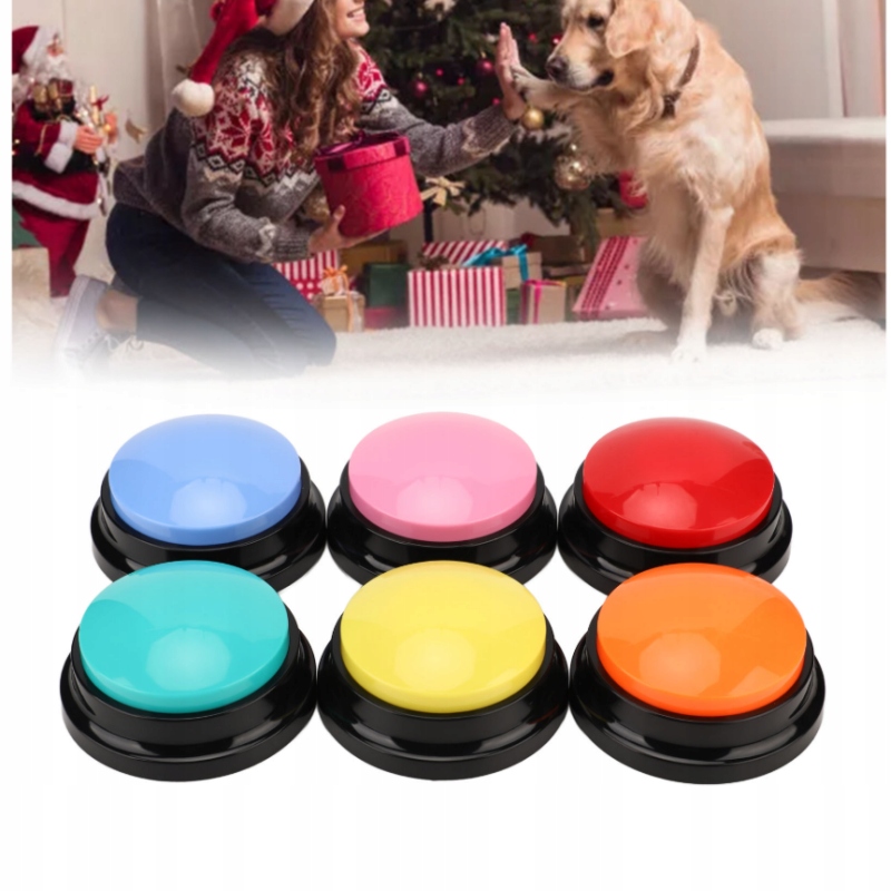 Zvukové Mluvící Tlačítka Pro Nahrávání Vzdělávací Učení Hračka Pro Psy