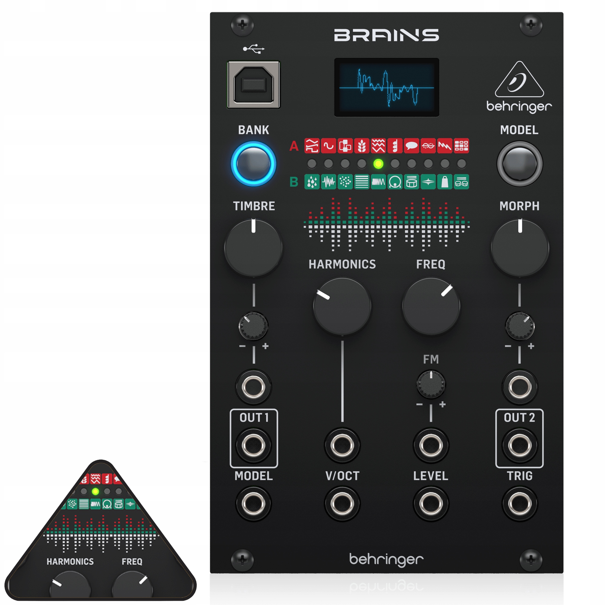 Brains Moduł Syntezatora Vco Eurorack 20 Cyfrowych Oscylatorów Behringer