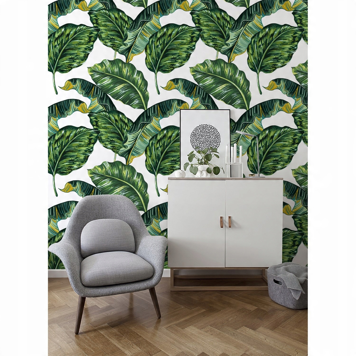 

Tapeta ścienna Egzotyczny wzór akwareli 250x250 cm