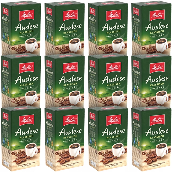 Levně Melitta Auslese Klassish Mletá káva 12 x 0,5 kg videokniha Bonus