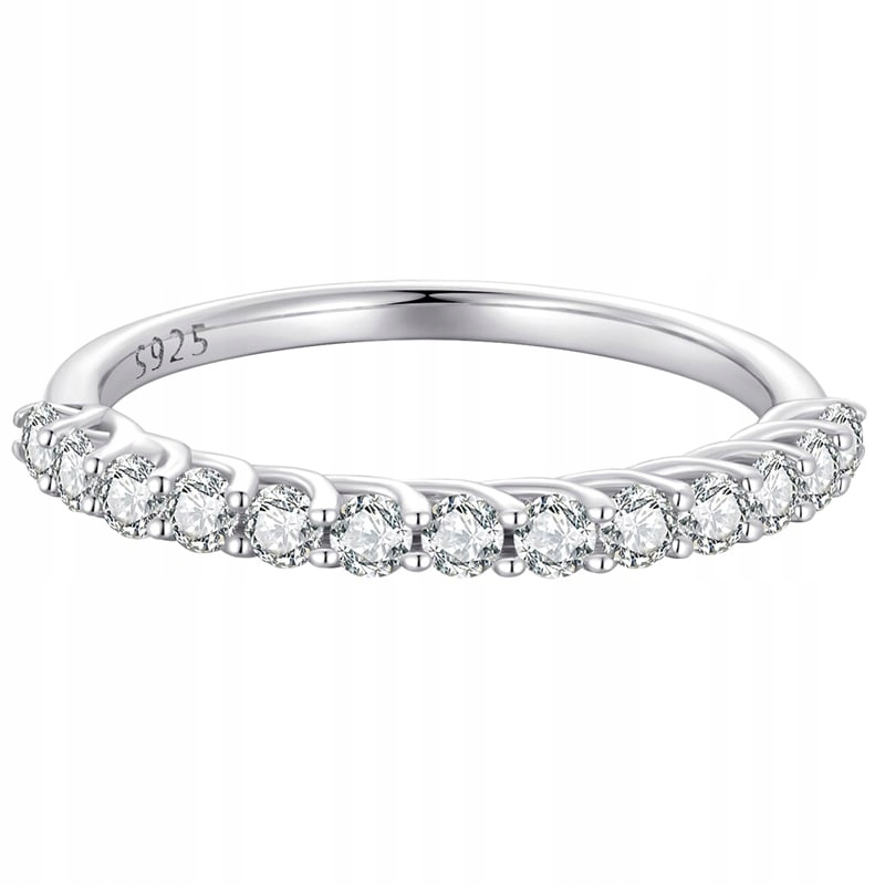 Stříbrný Prstýnek 925 Moissanit Stříbro Prstýnek Vel. 17 Trusky