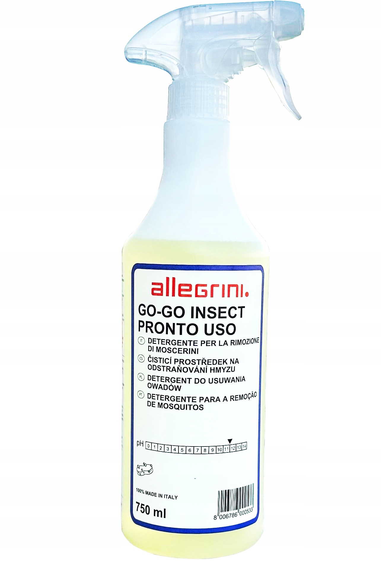Allegrini Go-go Insect Pronto Uso Płyn Do Usuwania Owadów Z Auta 750 ML