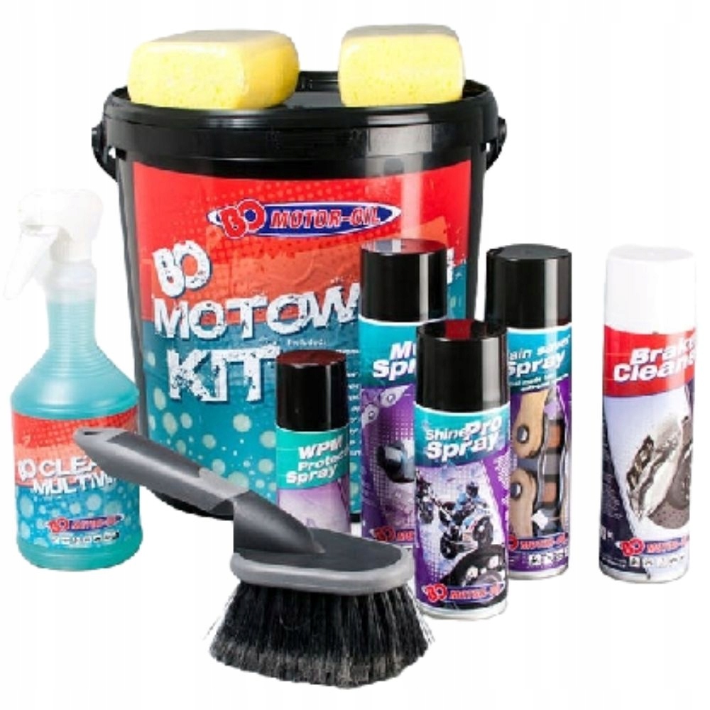 КОМПЛЕКТ ДЛЯ МОЙКИ И ОБСЛУЖИВАНИЯ МОТОЦИКЛА BOH WASH
