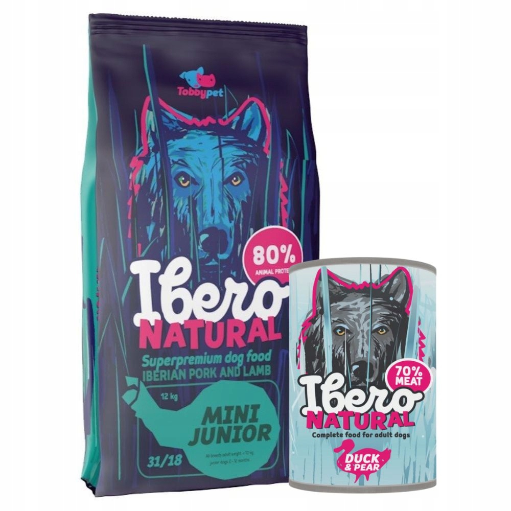 Levně Balíček pro štěňata malých plemen: Ibero Mini Junior Duck & Pear