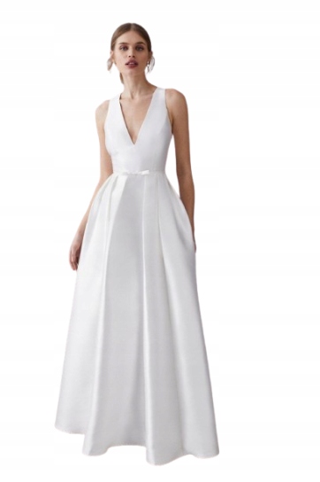 Coast Princezská Svatební Šaty S Výstřihem A Špicí S Mašličkou 38 1 Hkk