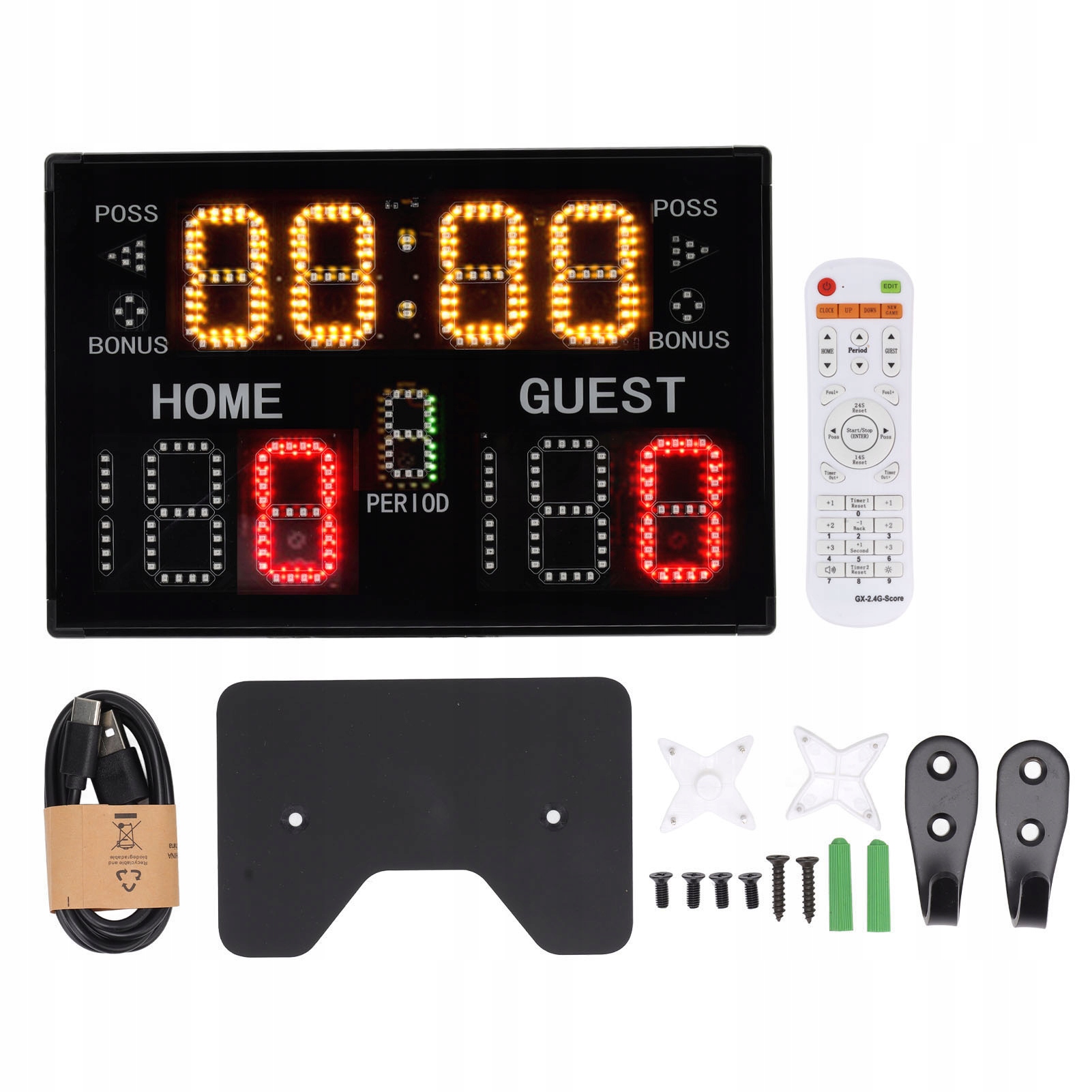 Elektroniczna Tablica Wyników Stołowa Wewnętrzna Multisportowa 11-Cyfrowa Led